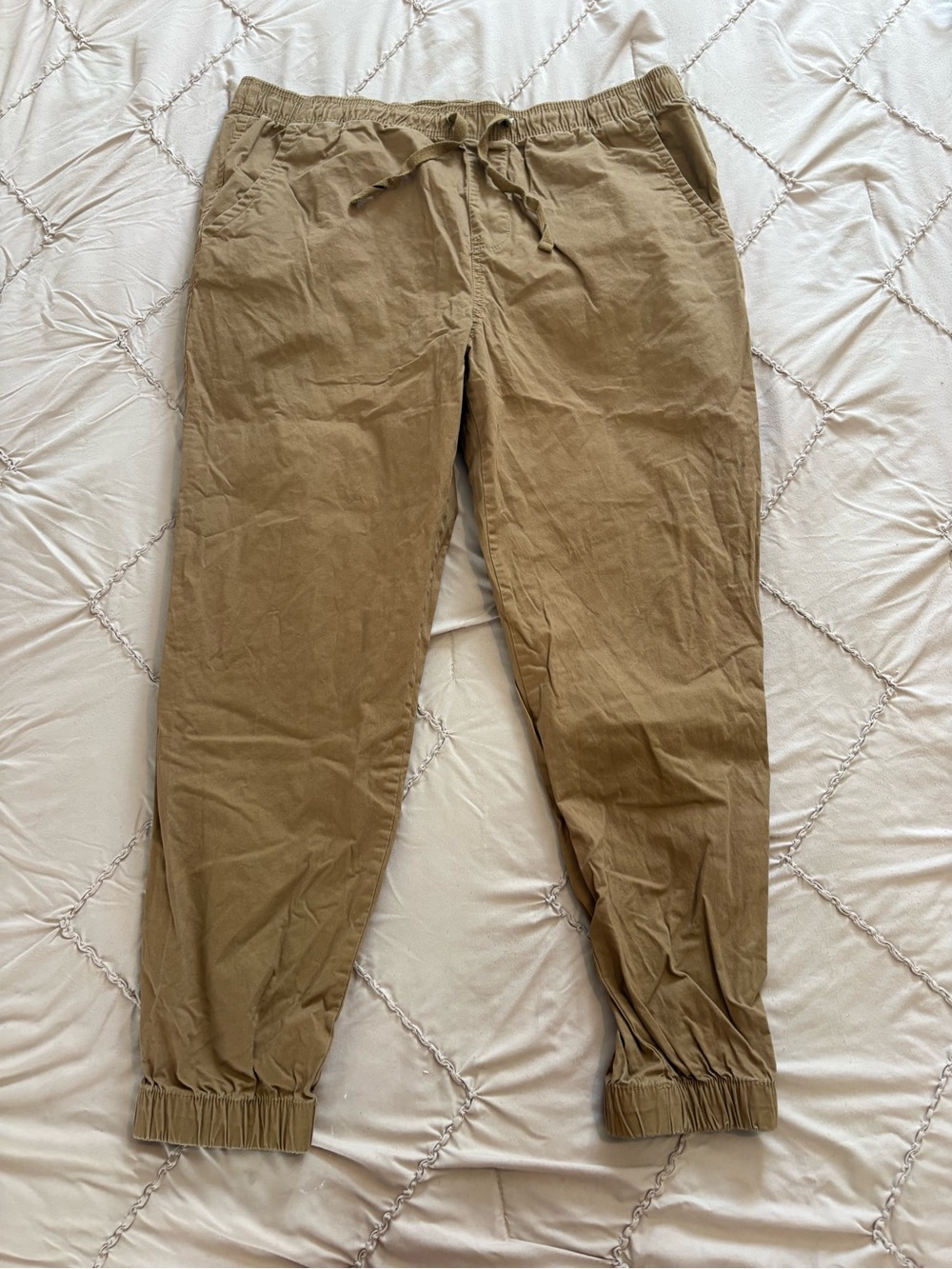 Aeropostale Olive/Tan Drawstring Jogger Pants